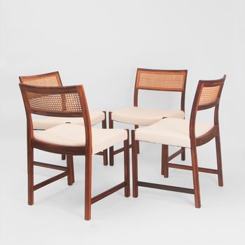 Set of 4 vintage dining chairs