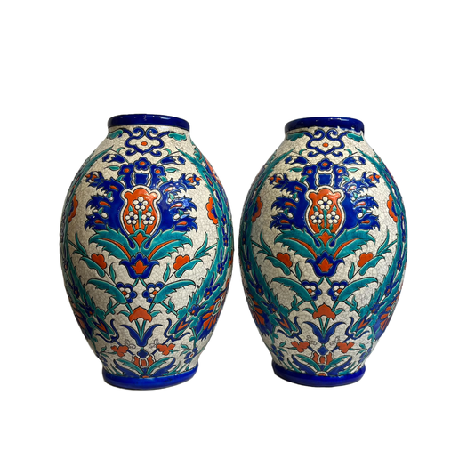 Pair of Inznik style vases - Keramis