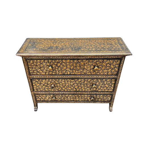 Chinese export penwork chest of drawers