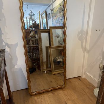 French wavy edge mirror