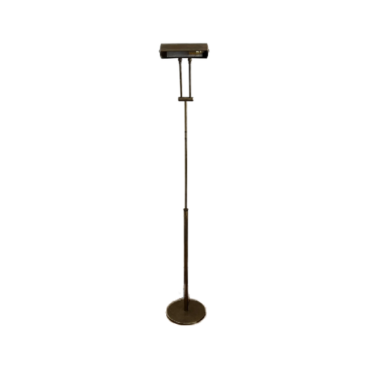 Vintage brass telescopic floor reading lamp