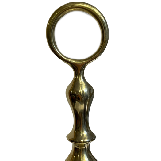 Antique brass doorstop