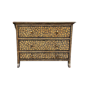 Chinese export penwork chest of drawers