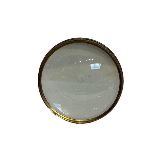 Antique gilt brass table magnifier