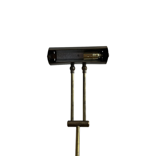 Vintage brass telescopic floor reading lamp