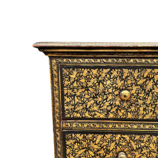 Chinese export penwork chest of drawers