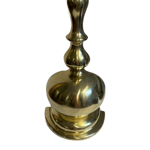 Antique brass doorstop