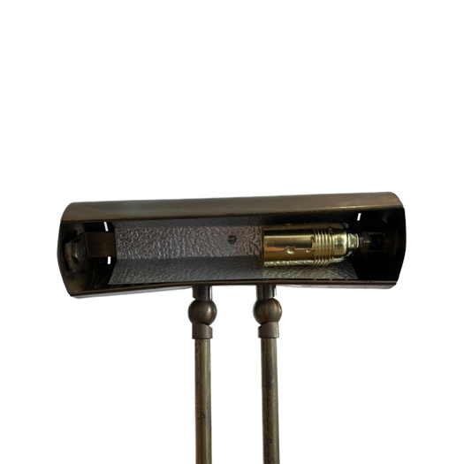 Vintage brass telescopic floor reading lamp