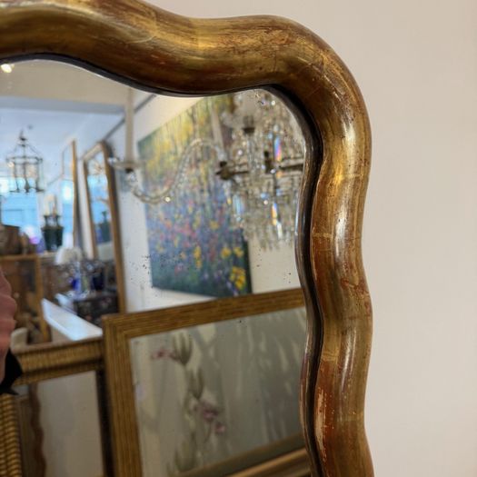 French wavy edge mirror