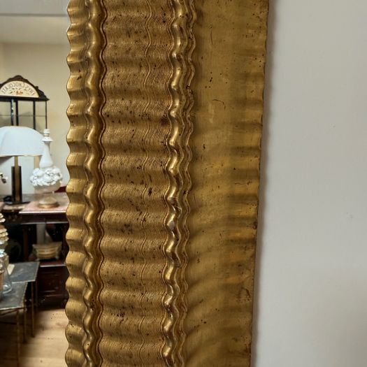 Large ripple frame mirror