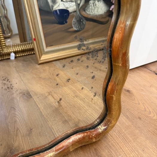 French wavy edge mirror