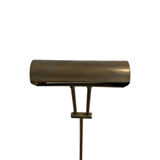 Vintage brass telescopic floor reading lamp