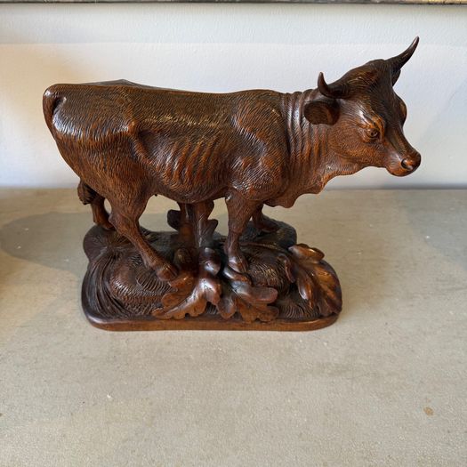 Large black forest pair - bull and cow