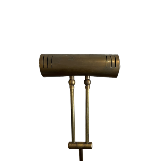 Vintage brass telescopic floor reading lamp
