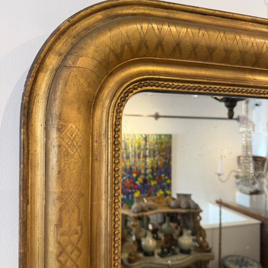 Louis Philippe arch top mirror
