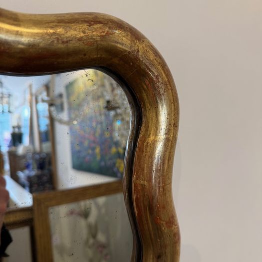 French wavy edge mirror