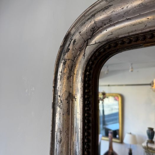 Louis Philippe silver gilt mirror