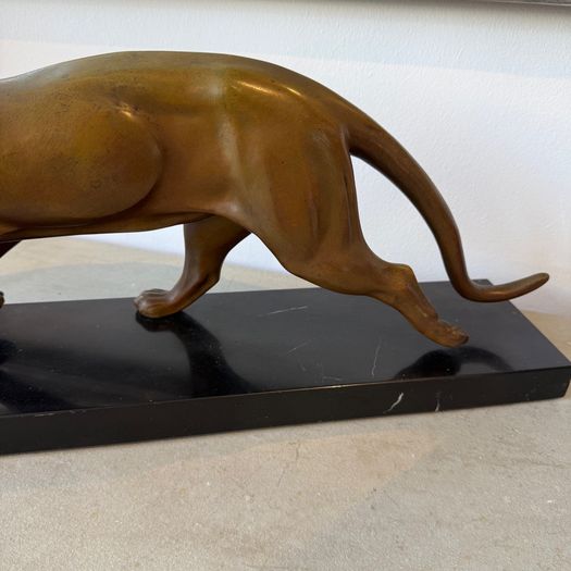 Art deco bronze panther