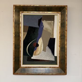 Abstract oil on canvas