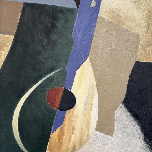 Abstract oil on canvas