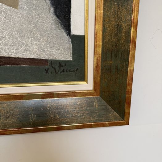 Abstract oil on canvas