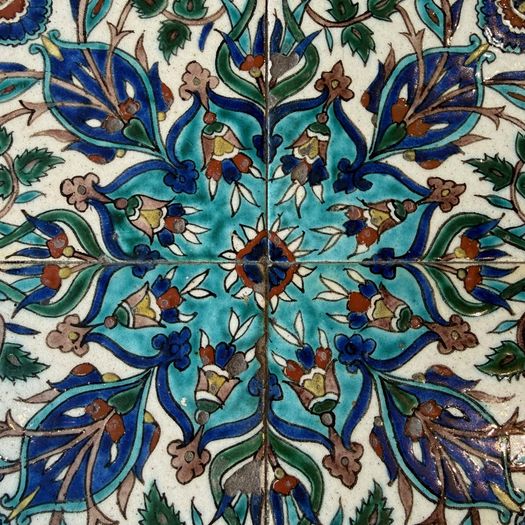 Iznik tile top table