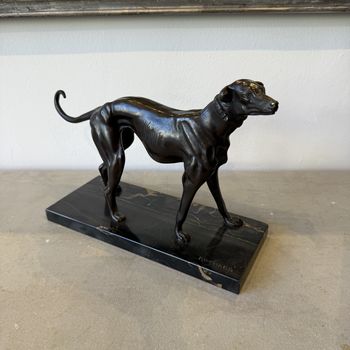 1930's Bronze dog