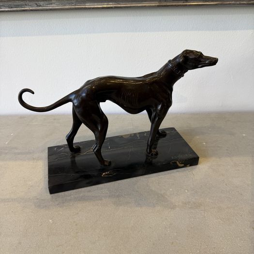 1930's Bronze dog