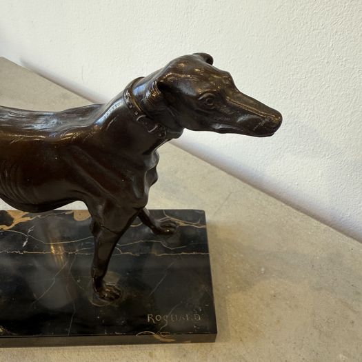 1930's Bronze dog