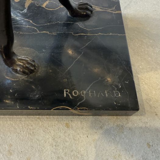 1930's Bronze dog