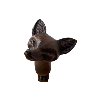 English 19th century carved oak fox