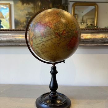 English antique library globe