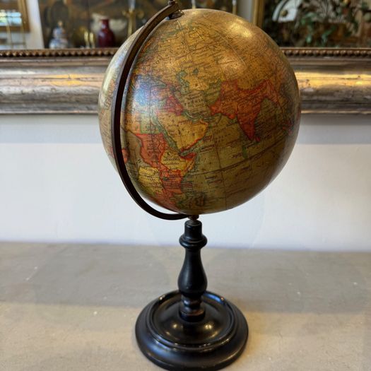 English antique library globe