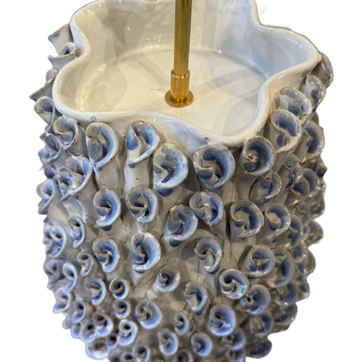 French pottery lamps