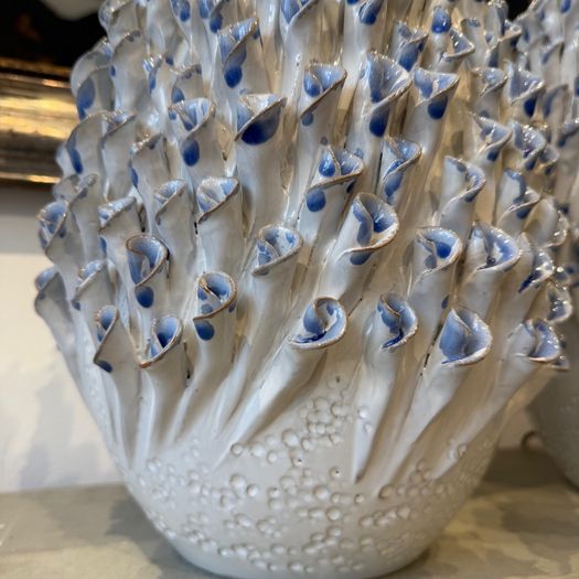 French pottery lamps