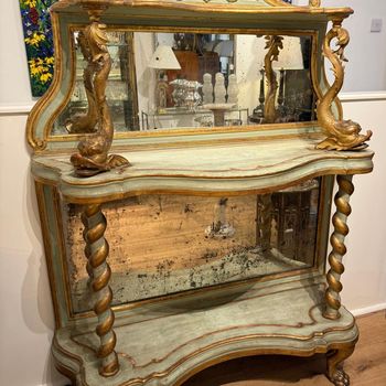 Venetian painted side cabinet in the manner of Pauly et Cie