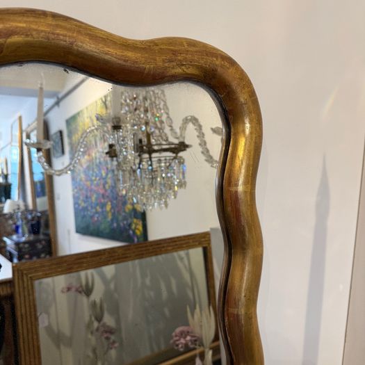 Large wavy edge mirror