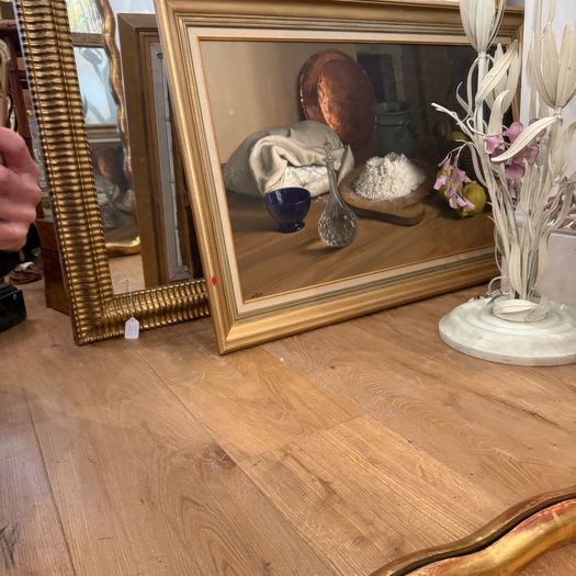 Large wavy edge mirror