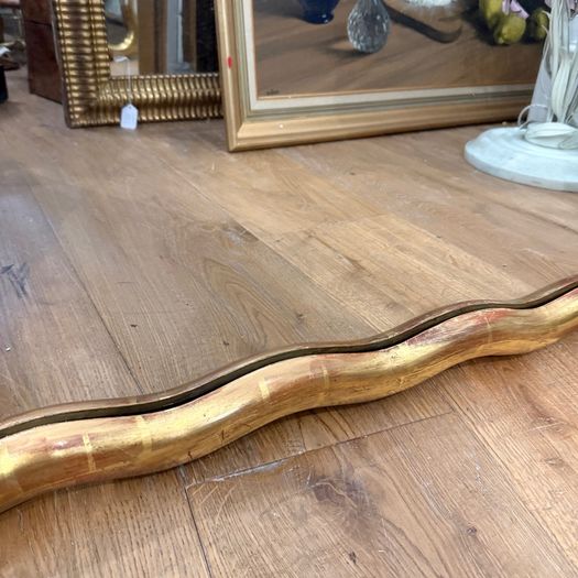 Large wavy edge mirror