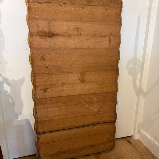 Large wavy edge mirror