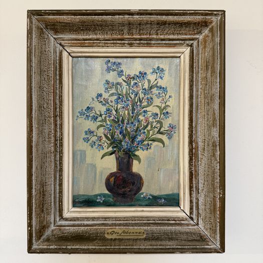 Mid century flower painting