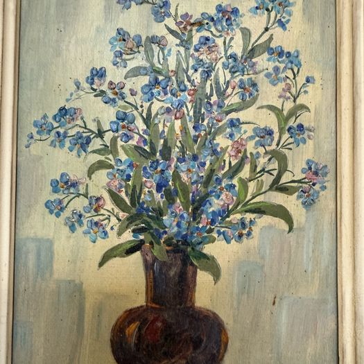 Mid century flower painting