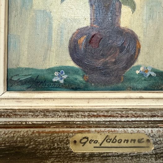 Mid century flower painting