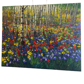 Jennifer Vranes large acrylic on canvas