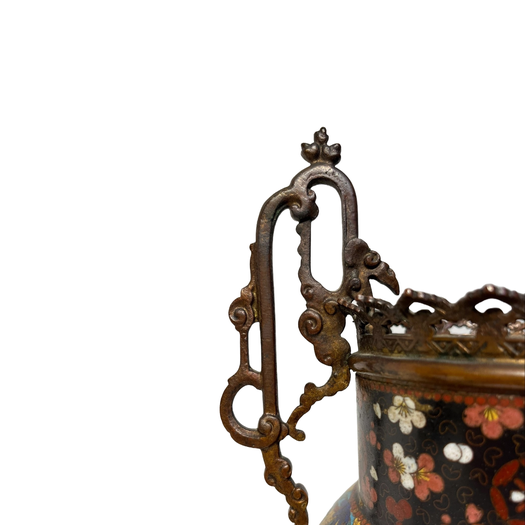 Pair of Japanese cloisonné vases