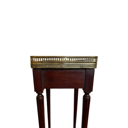 Pair of Louis XVI style mahogany bedside tables