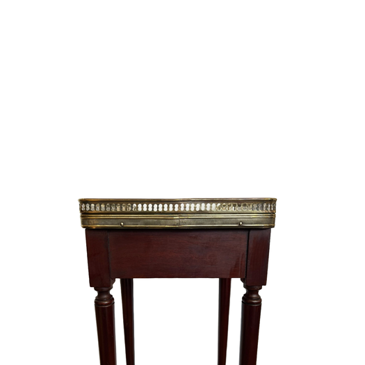 Pair of Louis XVI style mahogany bedside tables