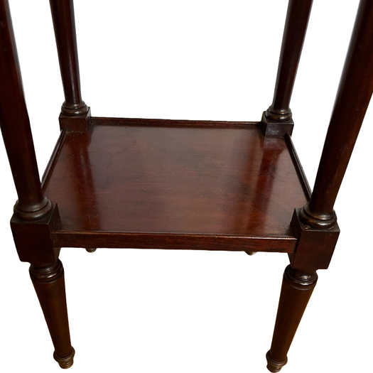 Pair of Louis XVI style mahogany bedside tables