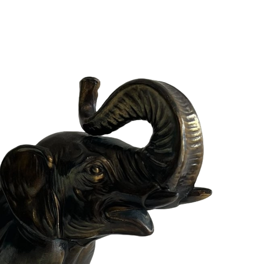 Pair of art deco elephant sculptures