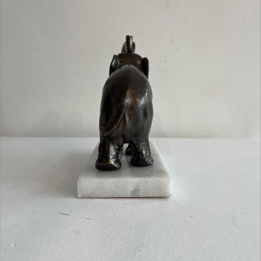 Pair of art deco elephant sculptures